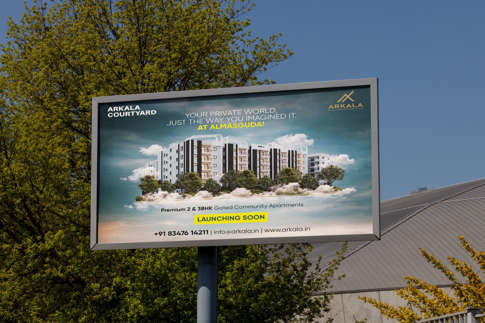Arkala real estate billboard campaign by Dandora
