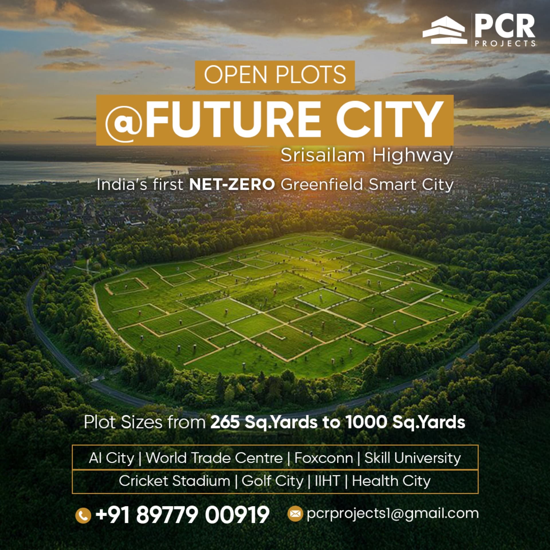 PCR Open Plots digital ad creative by Dandora